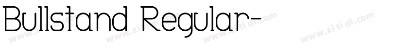 Bullstand Regular字体转换